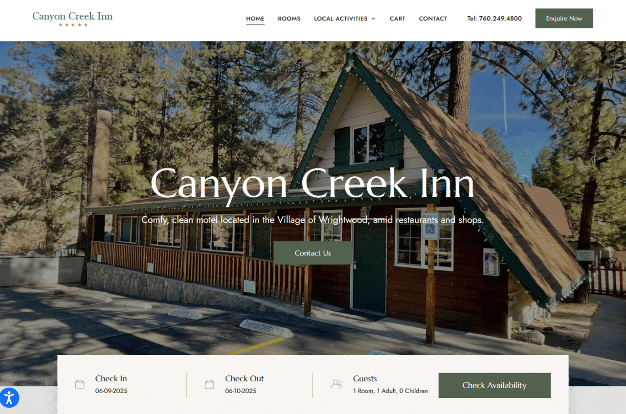 Canyon Creek Inn project screenshot